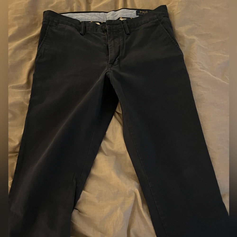 Polo Ralph Lauren Men’s “Slim Stretch Fit” Khakis, Navy, 33x30